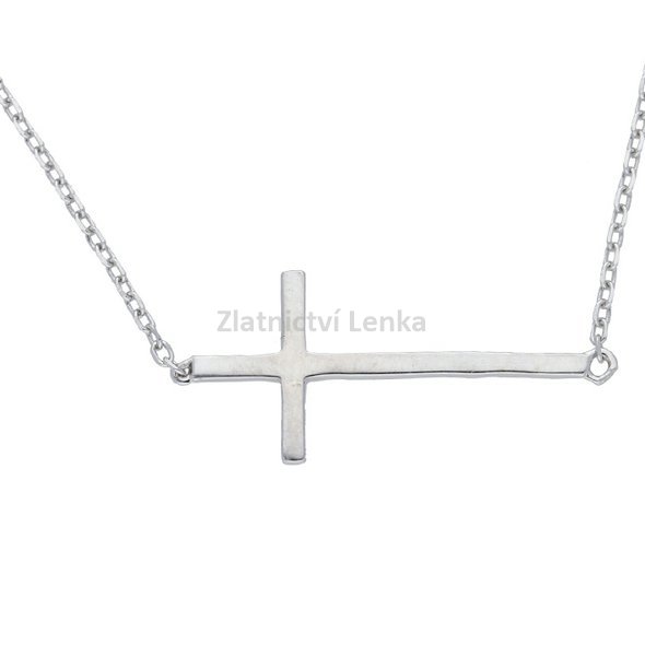 Stříbrný náhrdelník křížek 16N342SNAH