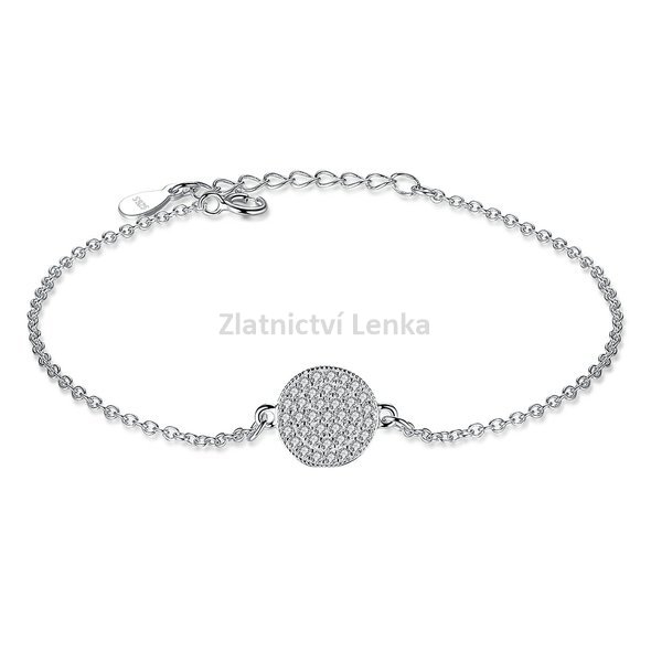 Stříbrný náramek karmický kruh 2EH1213SNA