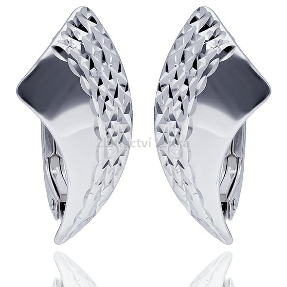 náušnice z bílého zlata