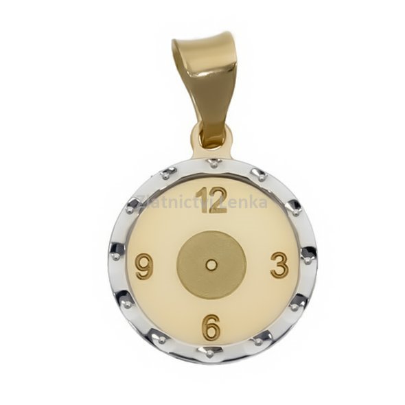 Zlatý přívěsek křtící hodiny 3HO20107ZZP