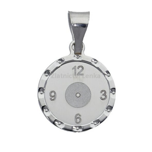 Zlatý přívěsek křtící hodiny 3HO20106BZP