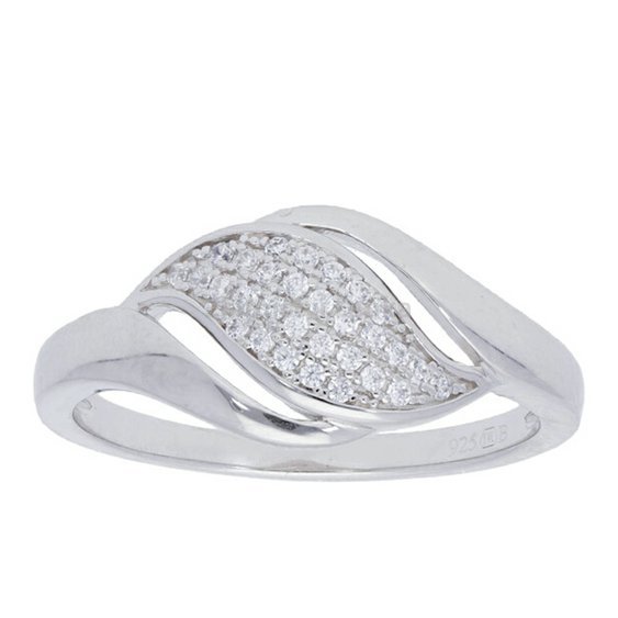 Stříbrný prsten s kamínky 8MY31022350SPR