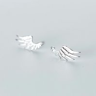 Stříbrné náušnice vzor andělská křídla 901A000A1277