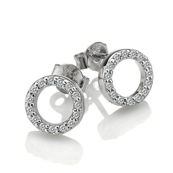 Stříbrné náušnice Hot Diamonds Love DE534