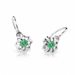 detske-nausnicky-cutie-kyticky-c2208-z-bileho-zlata-s-kaminkem-emerald-green-zapinani-brizura-7846.jpg