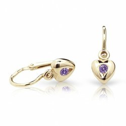 detske-nausnicky-cutie-srdicka-c1556-ze-zluteho-zlata-s-kaminkem-amethyst-zapinani-brizura-6602.jpg