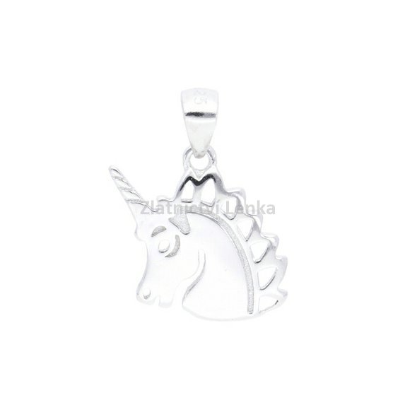 stříbrný přívěsek jednorožec