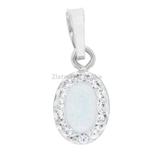 stříbrný přívěsek s opálem