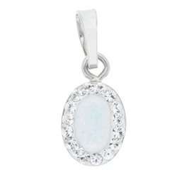 stříbrný přívěsek s opálem